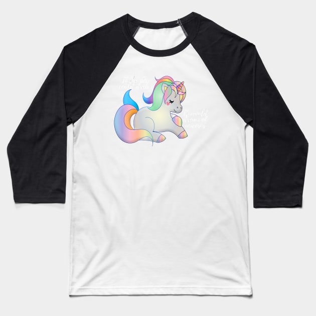 If the sky could dream it would dream of unicorns Baseball T-Shirt by LukjanovArt